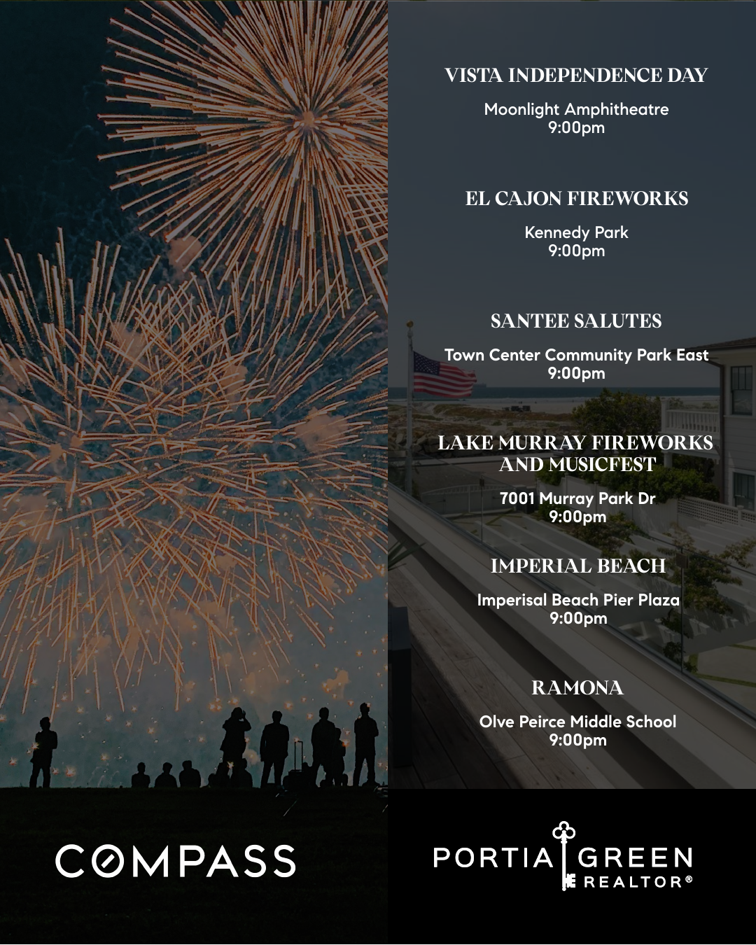 inland central san diego fireworks viewing spots portia green realtor compass