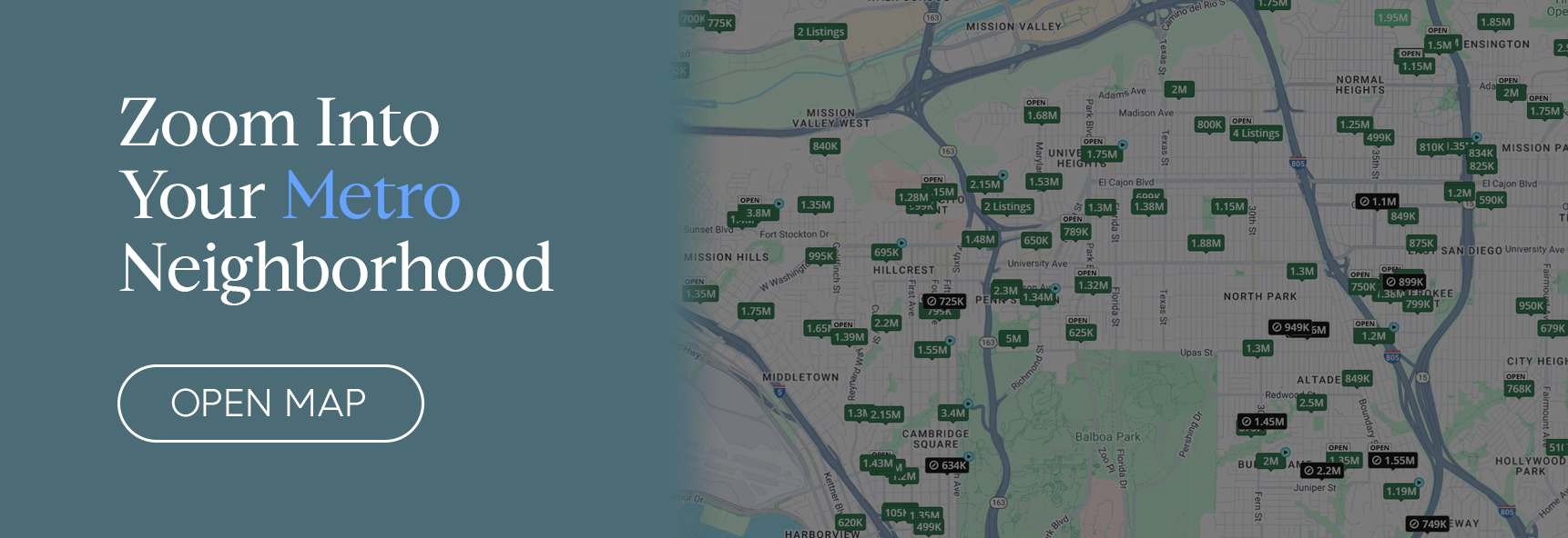 zoom into your local metro san diego neighborhood open map listings portia green realtor compass mission valley sdhousingmarketdotcom