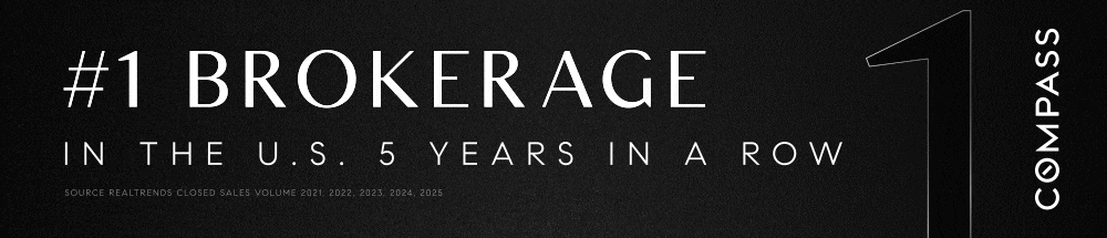 Compass recognized as the number one U.S. real estate brokerage for five consecutive years.